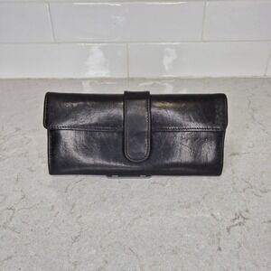 Hobo International‎ Wallet Leather Slim Continental OS Black Women